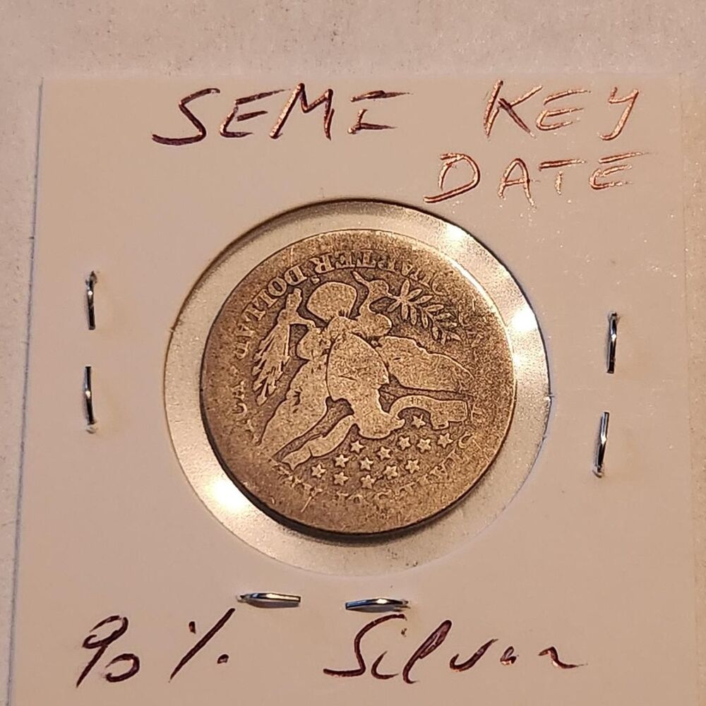 1900-S Barber Quarter. Semi-Key Date.
The...